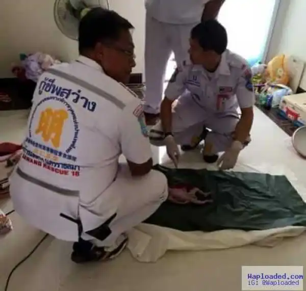 Photos: Newborn baby rescued from a hotel toilet